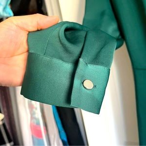 Zara Christmas green long jumpsuit dress